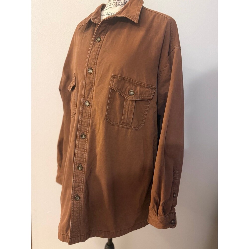 Vintage 90’s St. John's Bay Fleece Lined Cotton Barn Ranch Shacket Jacket XL